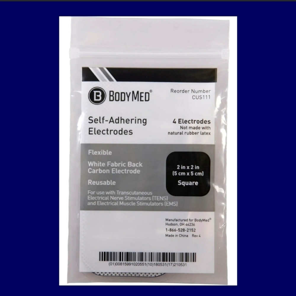 Lot of 5 Packs! BodyMed Self-Adhering Electrodes 2x2" (4 per Pack) - New, Sealed